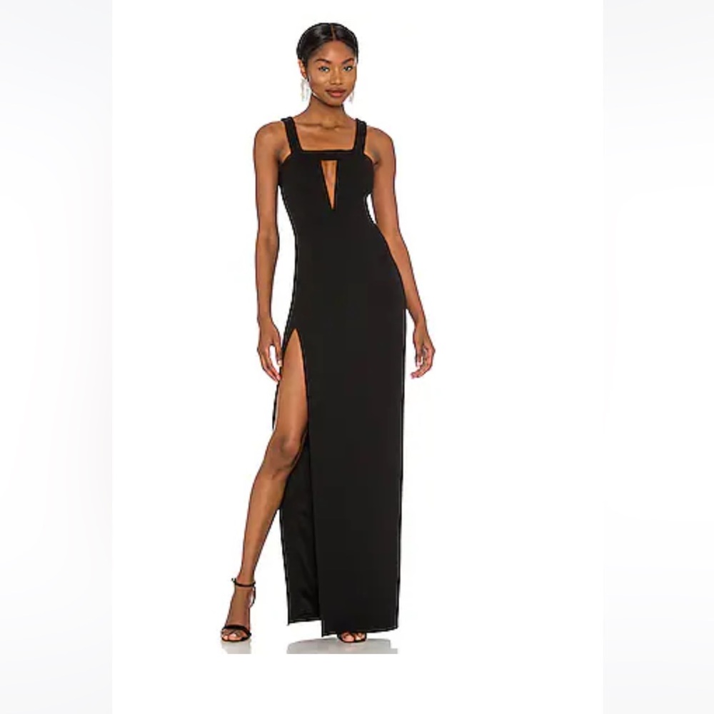 Formal black gown